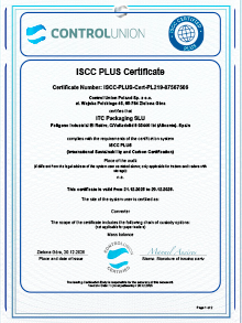 Certificado ISCC Plus<br>Site Sopelana